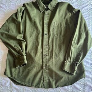 Croft & Barrow Green Casual Button Down Shirt